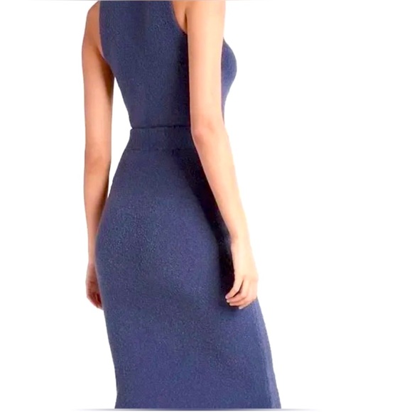 Express Turtleneck Sleeveless Fitted Sweater in Slate Blue -Small - Picture 2 of 10